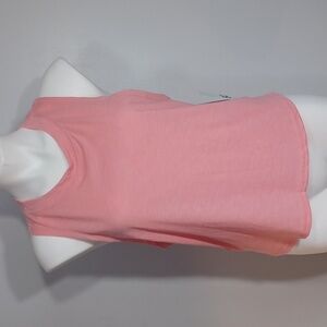 Casual sleeveless pink top. Yoga. Workout. Everyday. Active.  Size Large.  NWT